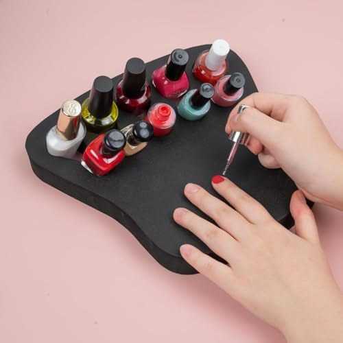 Top down view of ButterFox nail polish holder for manicure
