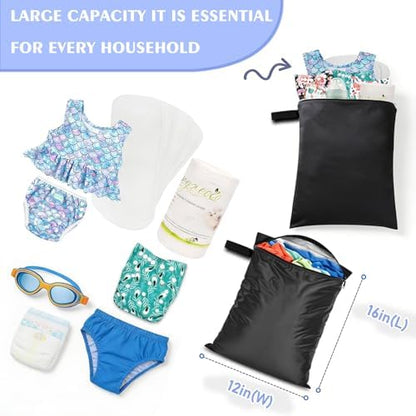 ClawsCover wet dry bag holding baby diapers