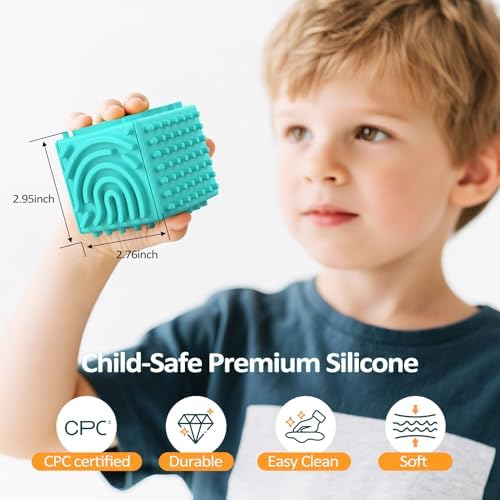 MoodLife sensory activity cube interlocking maze panels close up view