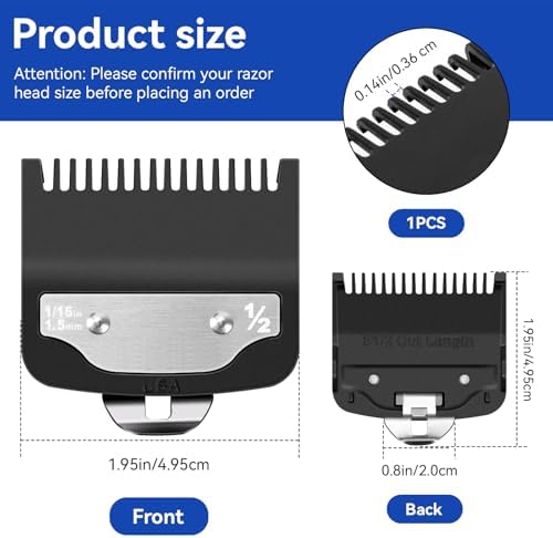 Tiardey premium barber clipper guard side view showing the precise profile thickness for clean skin fades.