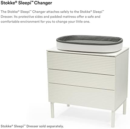 Stokke Sleepi Changer close up of padded mattress surface