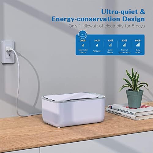 Close up of touch button controls on Dakong wipe warmer