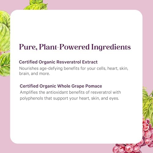 Close up of Pure Synergy Resveratrol 250 mg label details