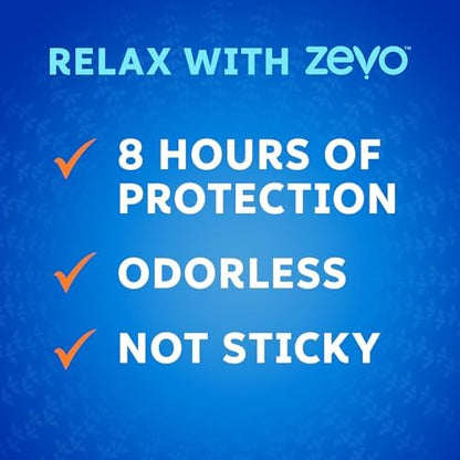 Back label of Zevo 8-hour mosquito and tick repellent spray