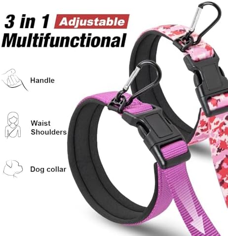 TSPRO heavy duty dog leash metal safety clasp