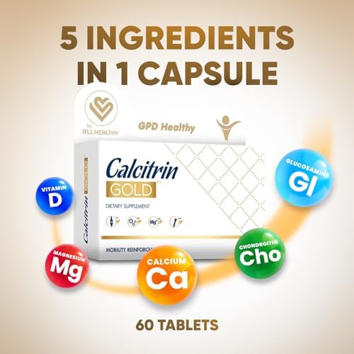 Calcitrin Gold Dietary Supplement, Mobility Reinforcement, 60 Tablets - Image 3
