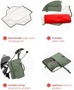 Interior view of Skip Hop portable changing pad showing storage pockets