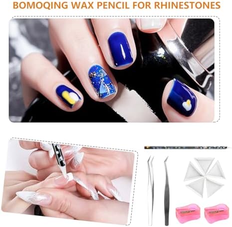 Blulu manual pencil sharpener and stainless steel tweezers included in the 17 piece crafting set