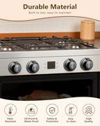 Demonstration of heat resistant plastic oven knob guards