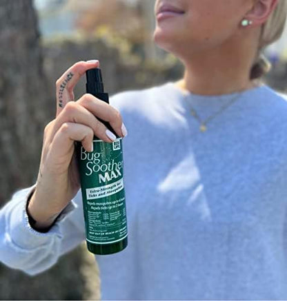 Authentic Bug Soother Max spray for hiking and camping