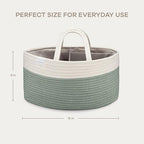 Comfy Cubs portable cotton baby caddy in a nursery setting