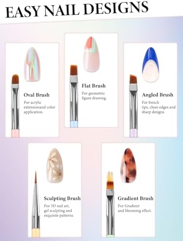 Yoovr dual ended nail dotting tools in a professional kit