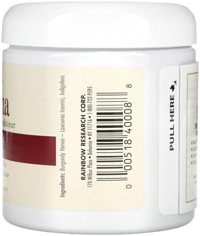 Natural botanical Persian Burgundy hair color powder texture