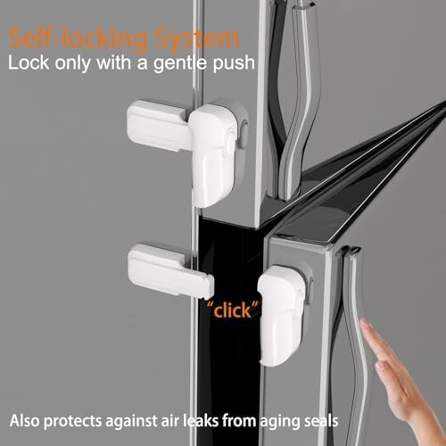 Adhesive backing detail of Heoath child safety latch