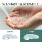 Welnove soft gel heel and arch pads demonstrating flexible and durable material.