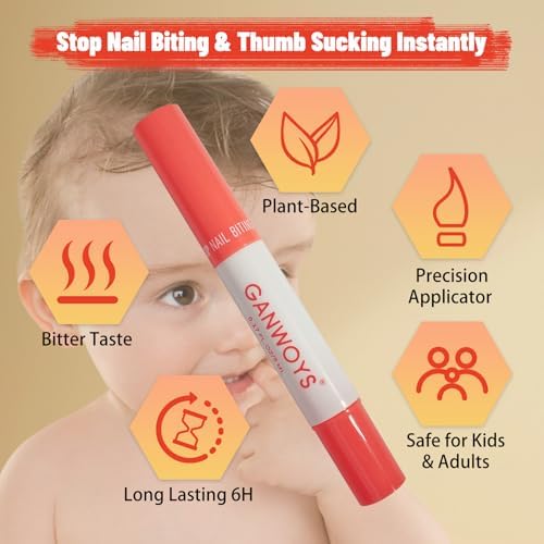 Bitter nail polish pen applicator for kids and adults behavior modification