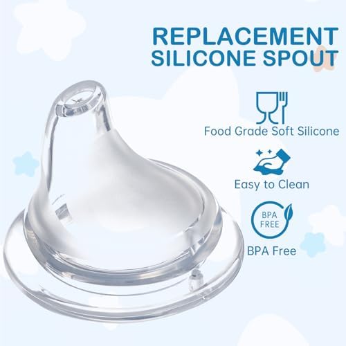 Close up view of the leak proof cross cut slit on the sippy cup nipple