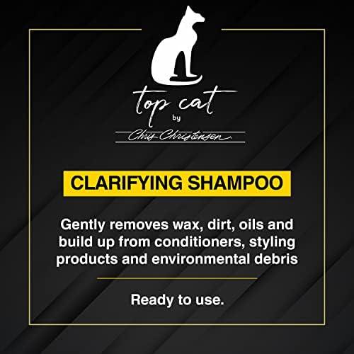 Authentic USA imported Chris Christensen Top Cat grooming shampoo back label instructions
