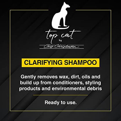 Authentic USA imported Chris Christensen Top Cat grooming shampoo back label instructions