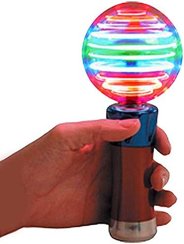 Close up of the magic ball wand handle and activation button