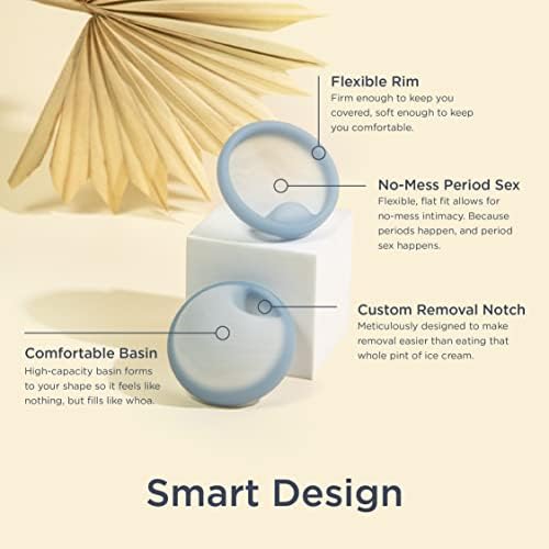 Saalt reusable period disc for twelve hour leak protection
