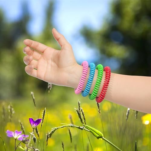 Child wearing Radiant mosquito repellent bracelet for outdoor protection