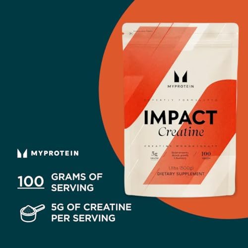 Myprotein Creatine Monohydrate 500g nutritional label closeup