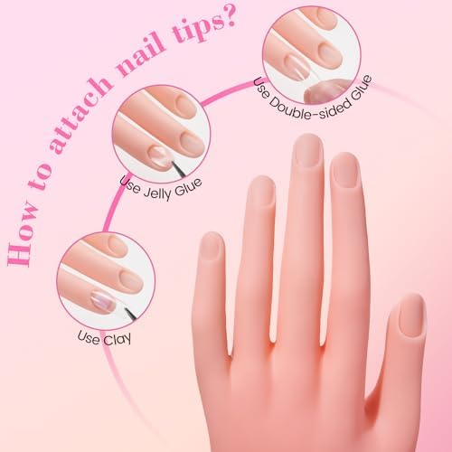 Professional nail art mannequin hand for beginners
