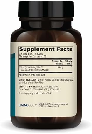 Dr. Mercola Silica Collagen Builder dietary supplement bottle label