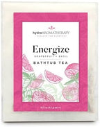 hydraAromatherapy Bathtub Tea magenta label and herbs detail