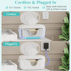 Igeri baby wipe warmer with nightlight display