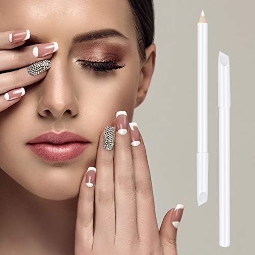 Portable white nail pencil for manicure supplies