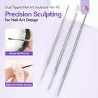 Close up of Saviland dual head sculpting pen tips