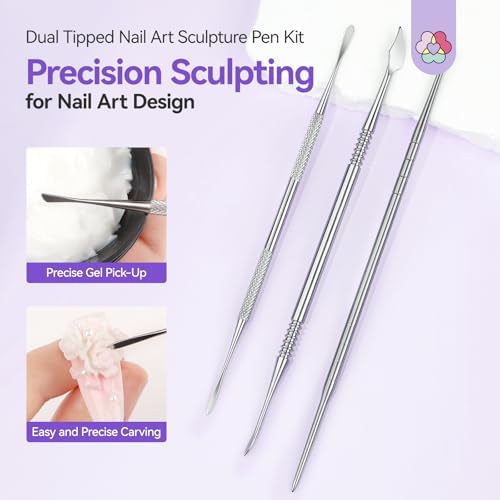 Close up of Saviland dual head sculpting pen tips
