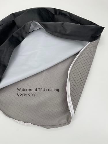 EechicSpace luxury velvet dog bed shell being unzipped for machine washing