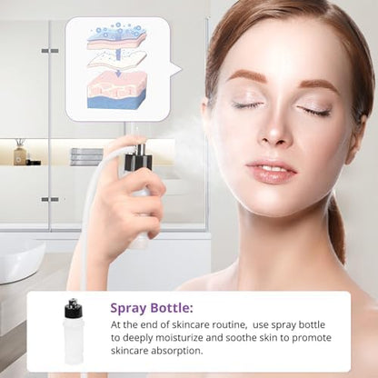 The complete kit of the USA imported UNOISETION microdermabrasion device inside its organizer bracket
