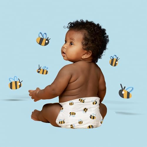 Hello Bello diapers showing leg cuff leak protection