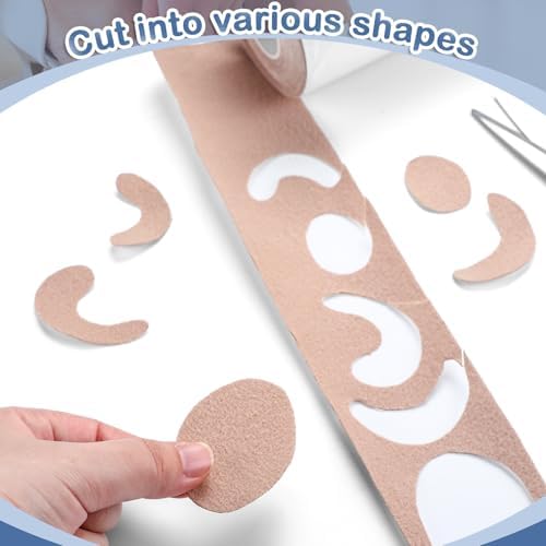 Geiserailie foot care moleskin roll showing flexible adhesive backing.