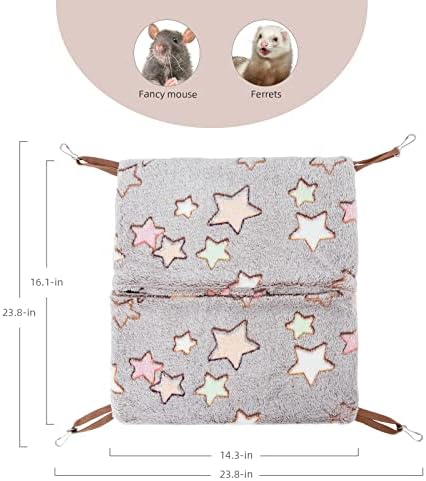 Niteangel small pet sleeper cream star pattern