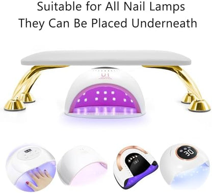 Side profile of Aonolovo nail rest with non-slip pads