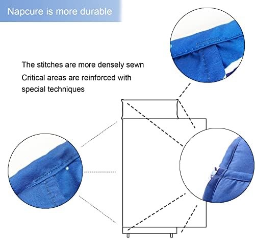 Reinforced stitching detail along the seams of the portable preschool slumber bag for durability
