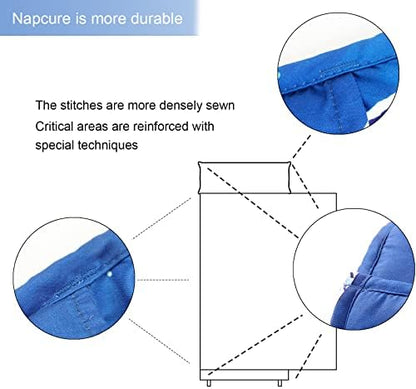 Reinforced stitching detail along the seams of the portable preschool slumber bag for durability