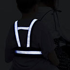Holiberty adjustable safety harness showing 4-in-1 buckle detail