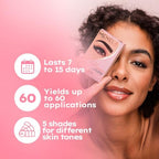 Smudge-free eyebrow color kit designed for up to sixty individual home applications.