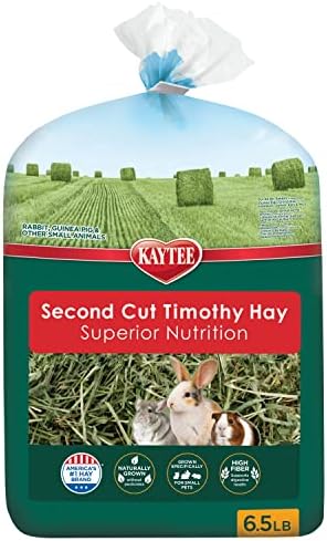 All natural pesticide free second cut soft and lush timothy hay packaging details