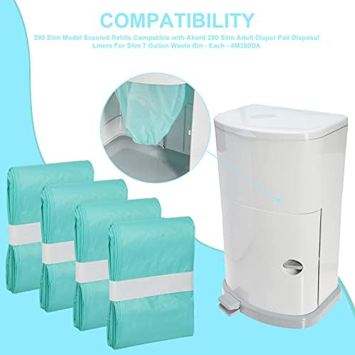Compatible Janibell Akord slim model pail refill in use