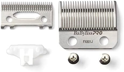 Angle view showing crescent shape of BaBylissPRO taper blade