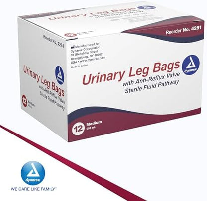 Dynarex urological supplies showing the soft vinyl texture and secure connector.