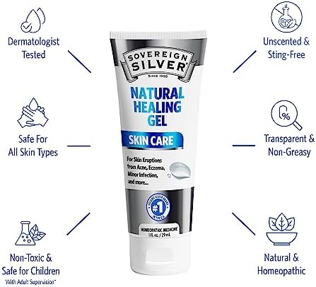 Sovereign Silver 1 ounce tube of silver hydrosol healing ointment.