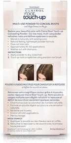 Ammonia-free temporary hair color powder for medium brown roots and eyebrows